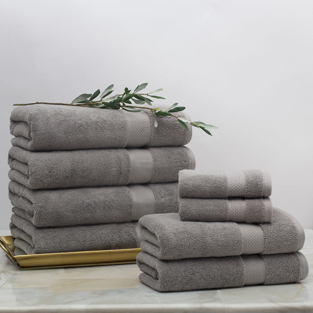 Classic Grey Towel Spa Bundle (2 Wash + 2 Hand + 4 Bath Towels)