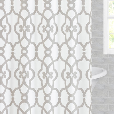 The Dove Grey Florentine Shower Curtain