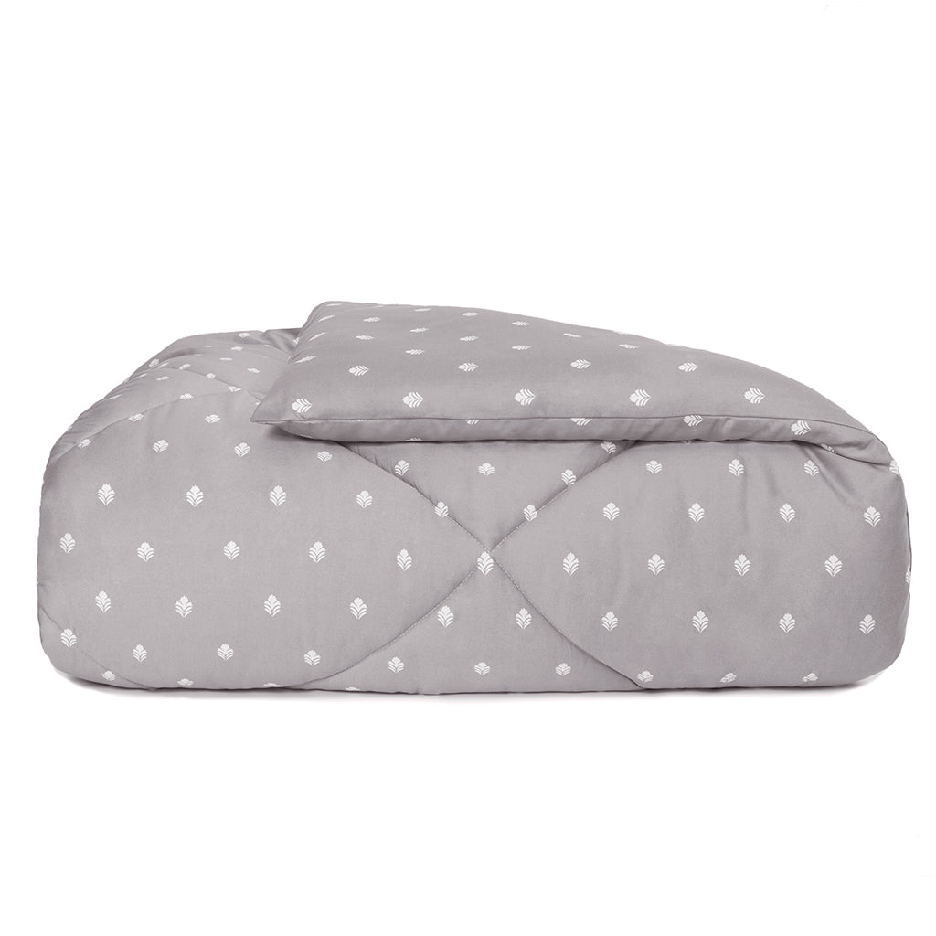 The Flora Grey Comforter