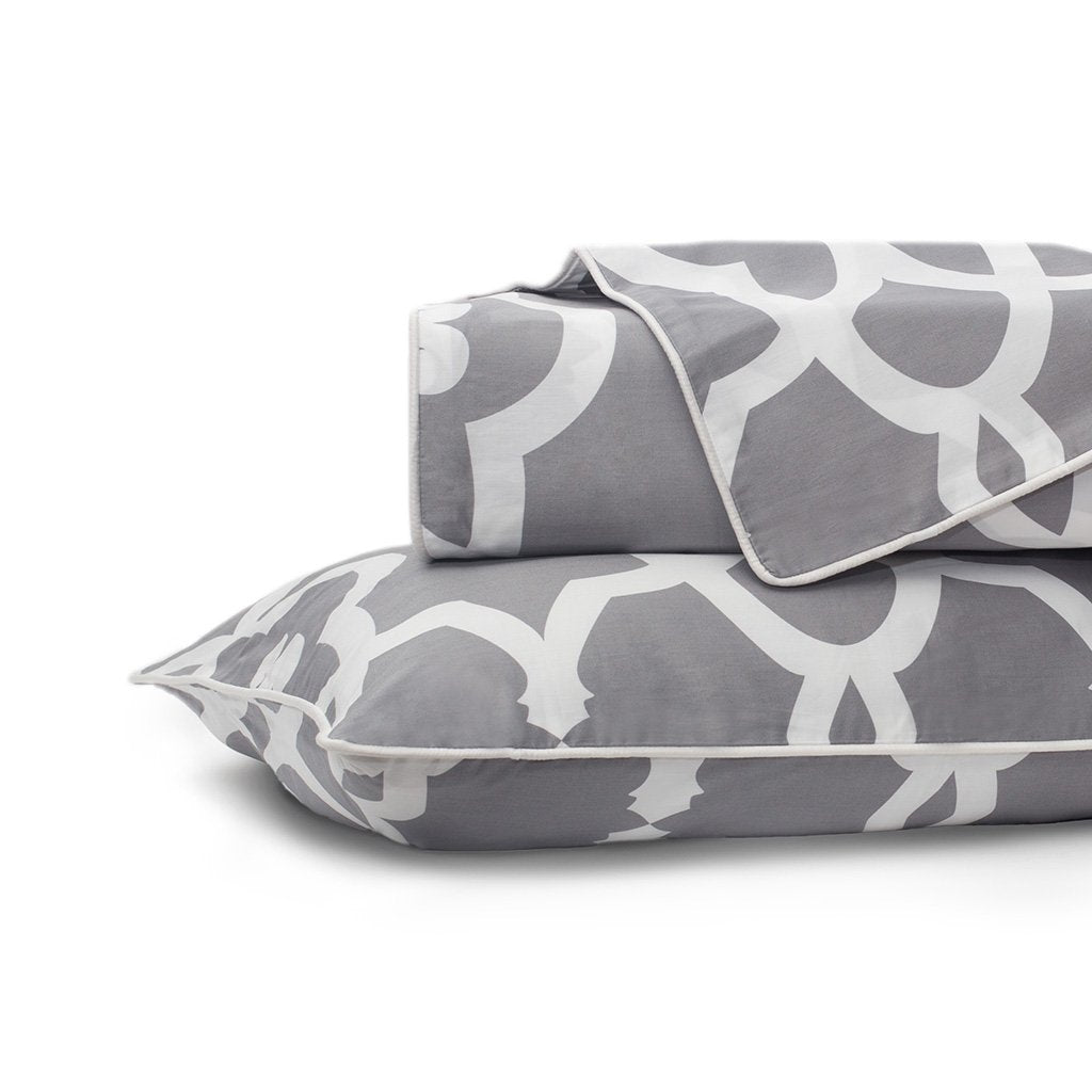 Grey Pacific Duvet Cover