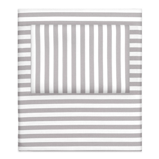Grey Striped Sheet Set 2 (Fitted & Pillow Cases)