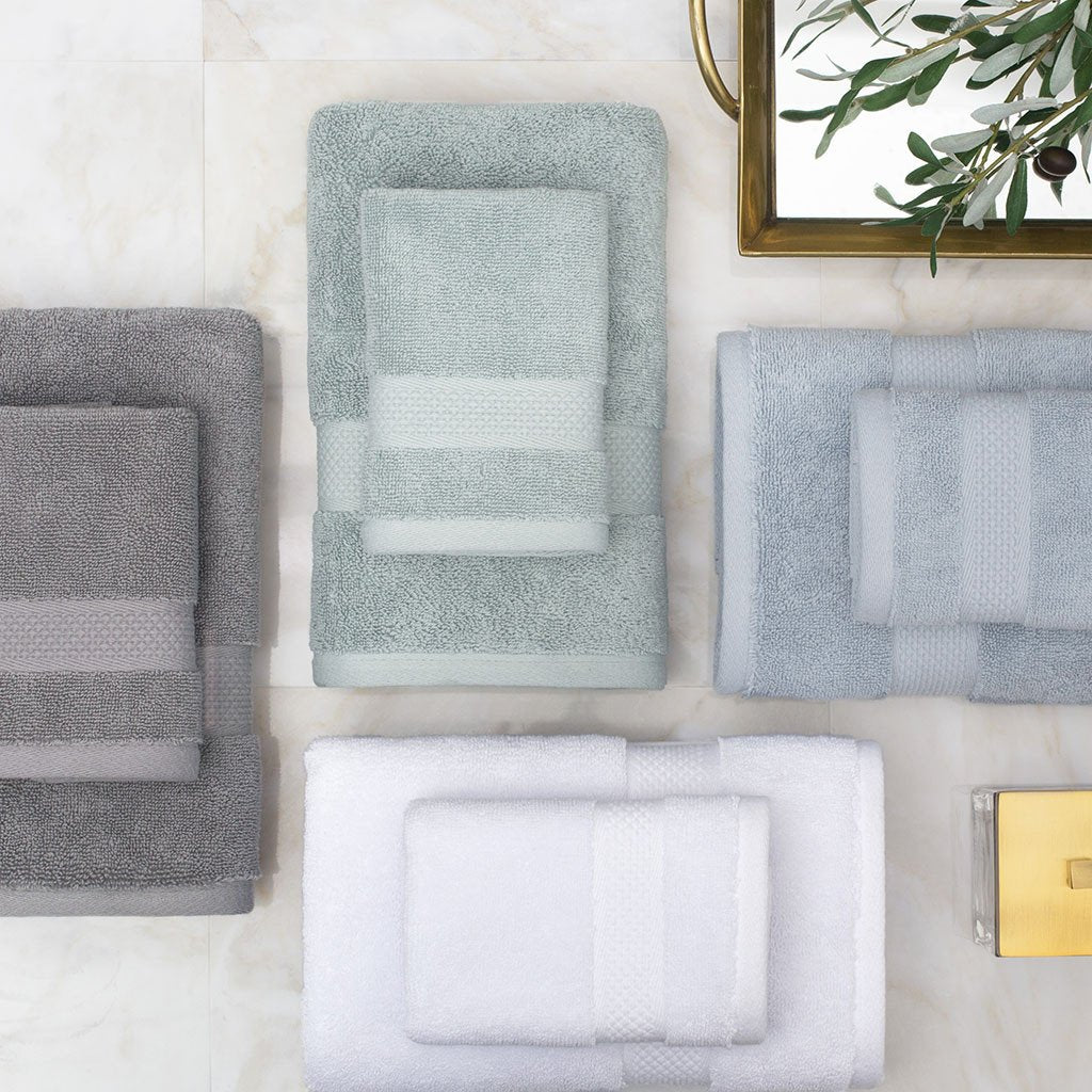Classic White Towel Essentials Bundle (2 Wash + 2 Hand + 2 Bath Towels)