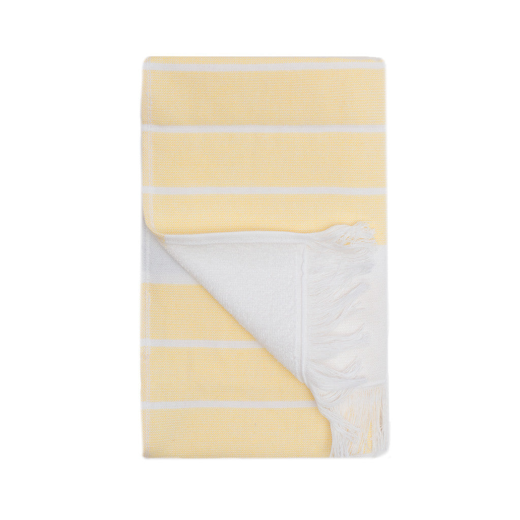 Yellow Stripe Fouta Hand Towel