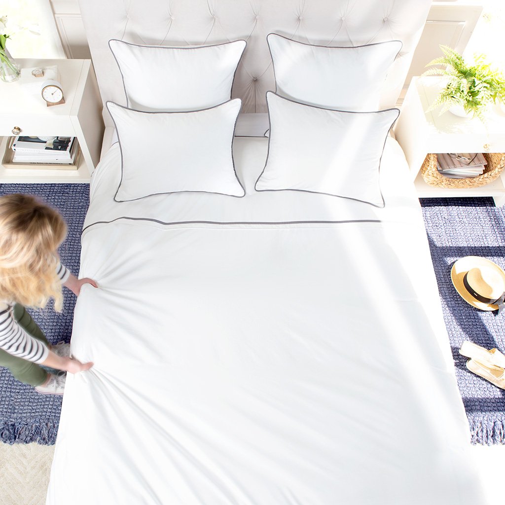 Soft White Hayes Euro Sham