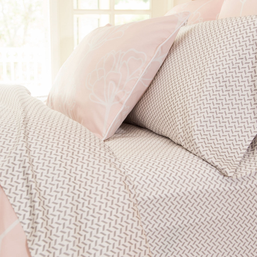 The Grey Herringbone Sheet Set