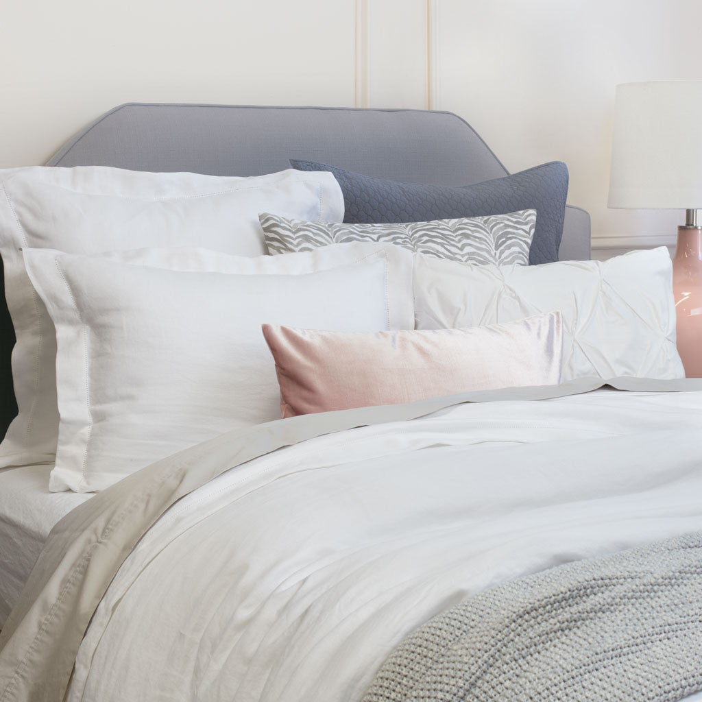 The Taupe Waves Throw Pillow