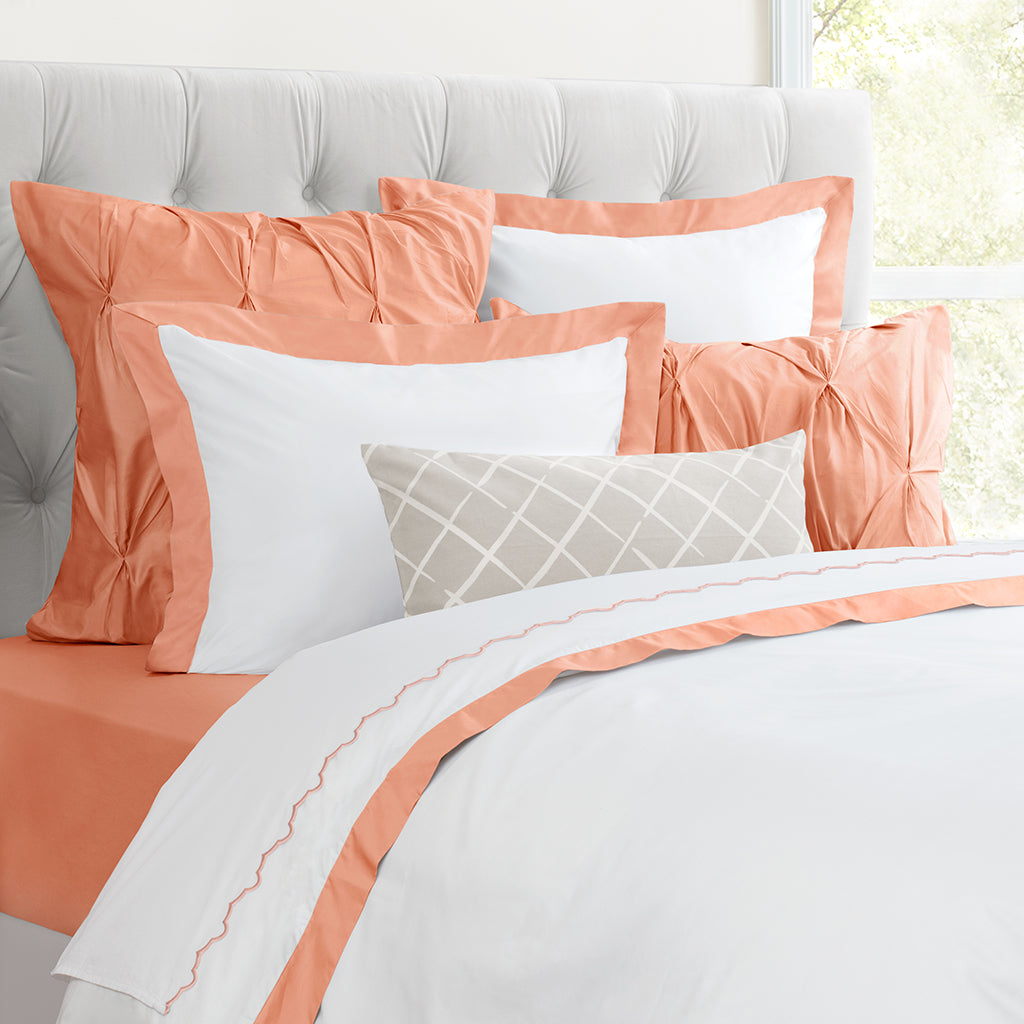 Bedroom inspiration and bedding decor | Guava Linden Sham Pair Duvet Cover | Crane and Canopy