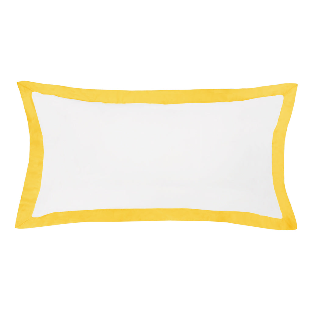 Bedroom inspiration and bedding decor | Yellow Linden Throw Pillow Duvet Cover | Crane and Canopy