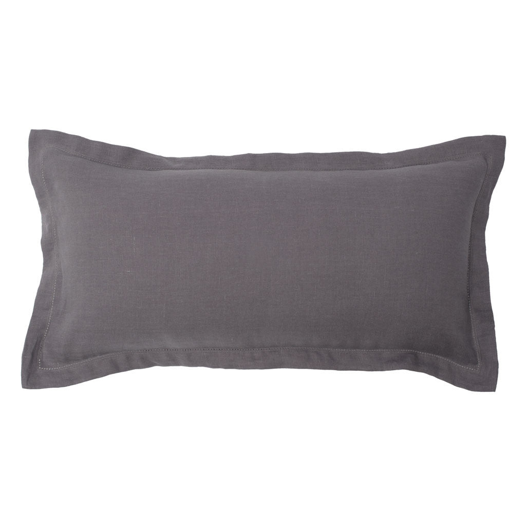 Bedroom inspiration and bedding decor | Lane Grey Belgian Linen Throw Pillow Duvet Cover | Crane and Canopy