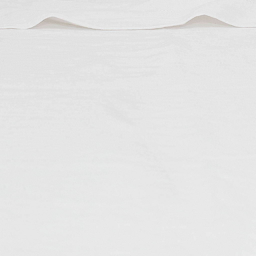 White Belgian Flax Linen Flat Sheet