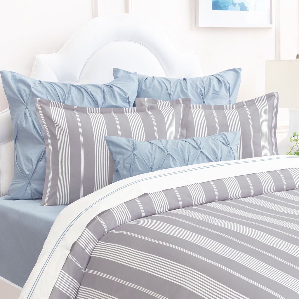 Bedroom inspiration and bedding decor | Grey Marina Duvet Cover Duvet Cover | Crane and Canopy