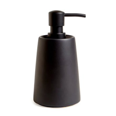 Matte Black Ceramic Bath Accessories, Soap/Lotion Pump