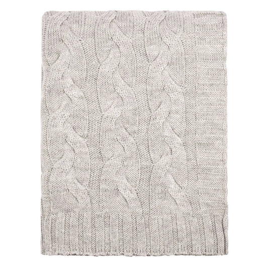 The Light Grey Merino Wool Throw