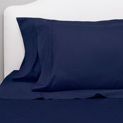 Navy Blue 400 Thread Count Fitted Sheet