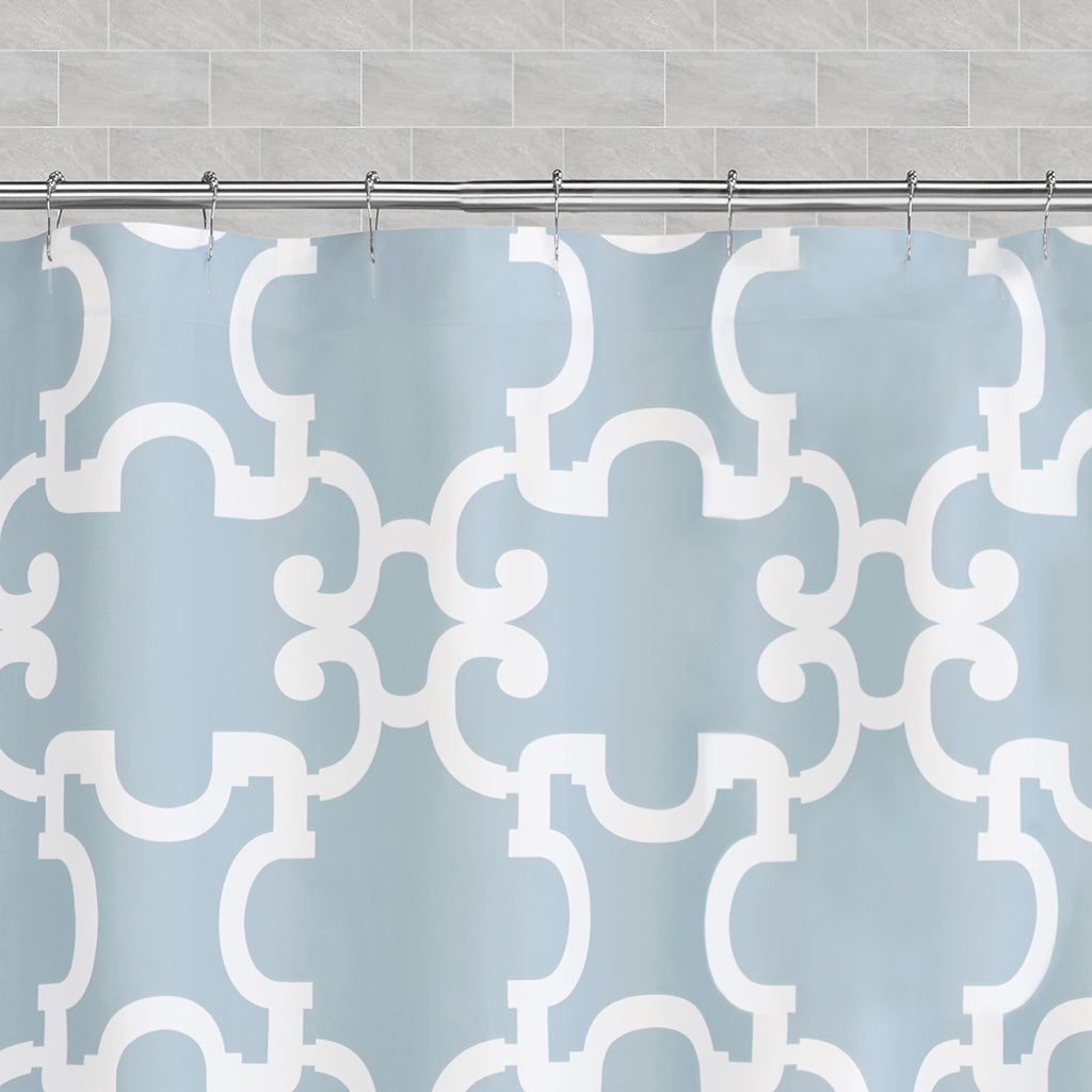 The Blue Noe Shower Curtain
