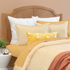 Bedroom inspiration and bedding decor | Ochre Larkin Duvet Cover | Crane and Canopy