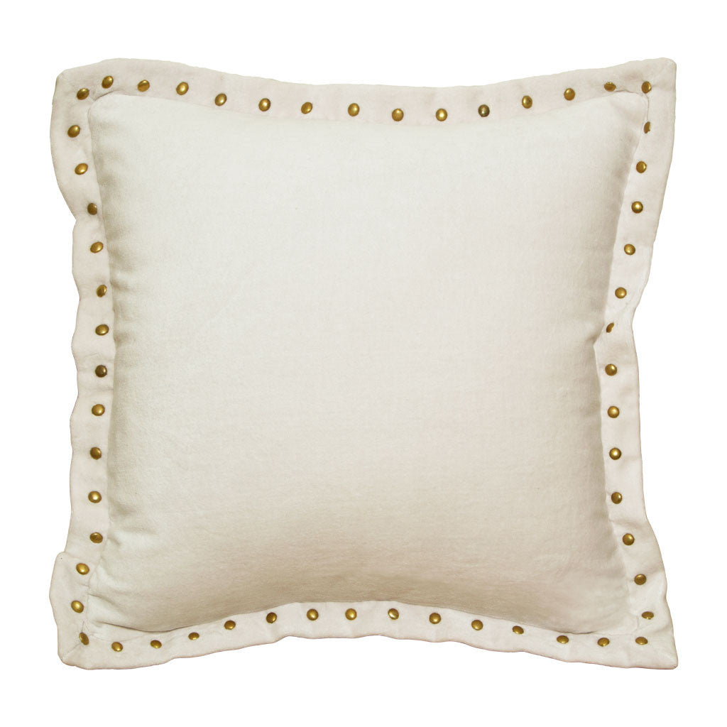 Bedroom inspiration and bedding decor | The Cream Studded Velvet Throw Pillows | Crane and Canopy