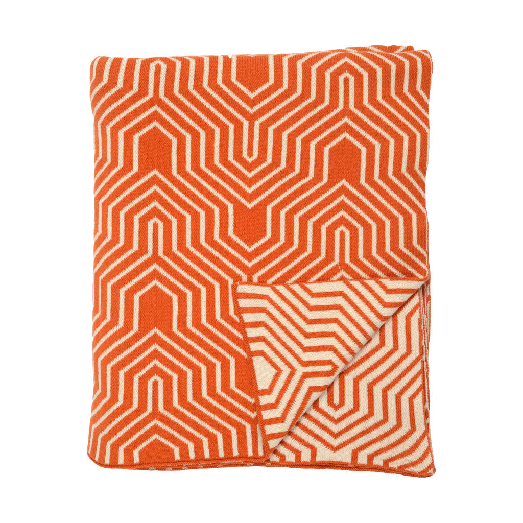 Bedroom inspiration and bedding decor | Orange Arrows Throw Duvet Cover | Crane and Canopy
