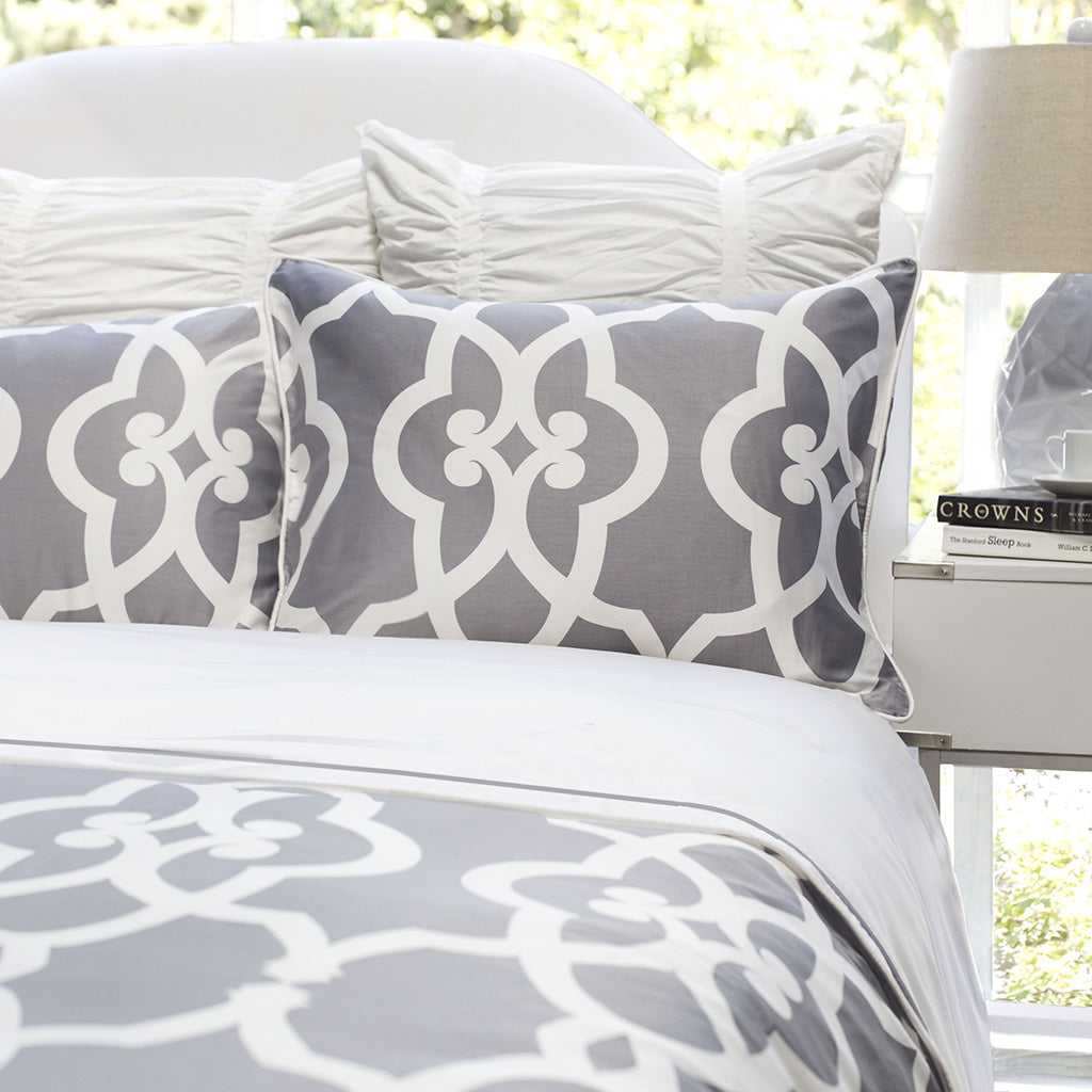 Grey Pacific Sham Pair