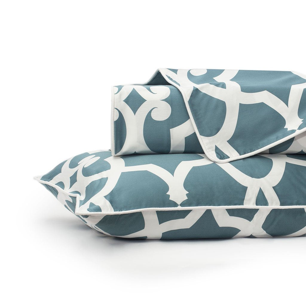 Teal Pacific Duvet Cover