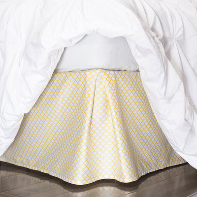 Yellow Cloud Bed Skirt