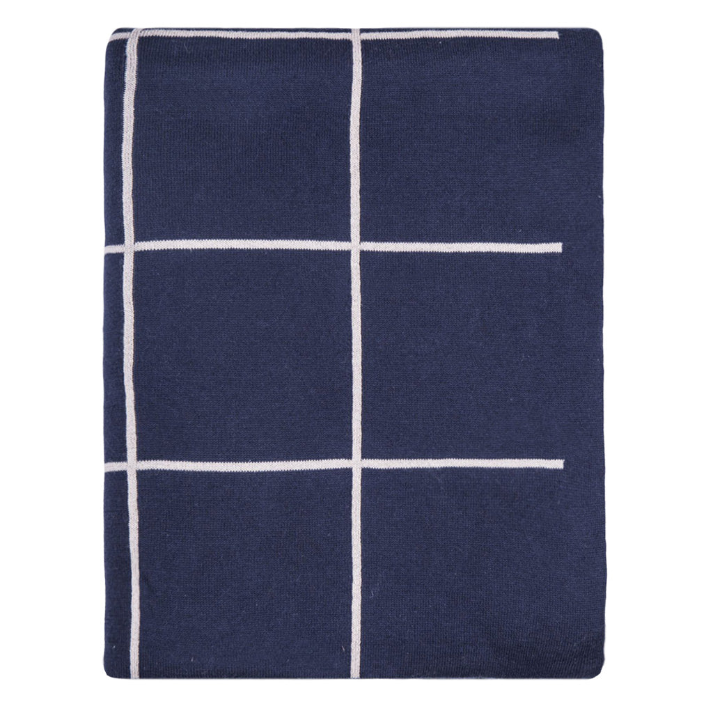 Bedroom inspiration and bedding decor | The Navy Pane Throw | Crane and Canopy