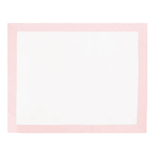 Pink Linden Border Sham Pair