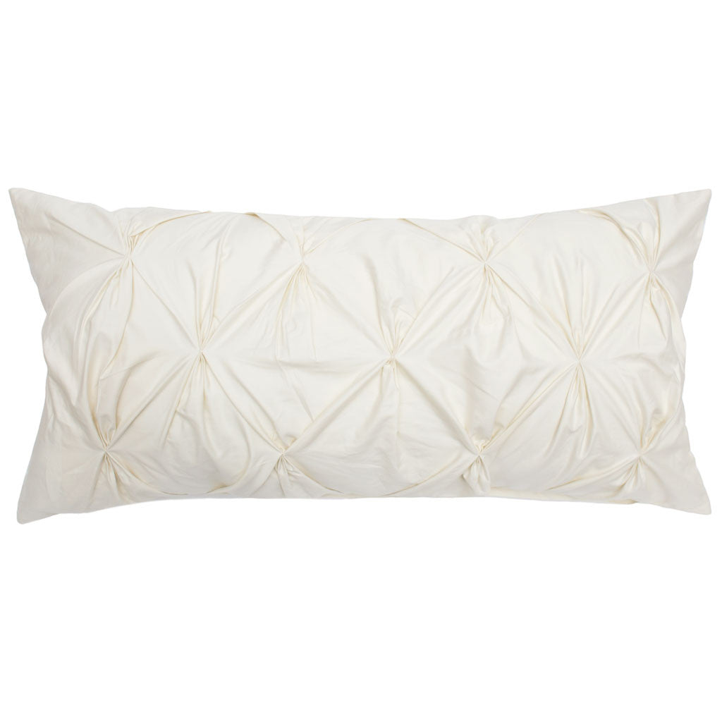 The Cream Pintuck Throw Pillow
