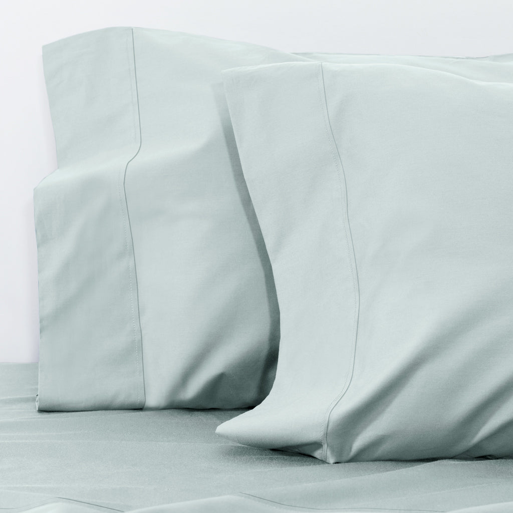 Porcelain Green 400 Thread Count Pillowcase Pair