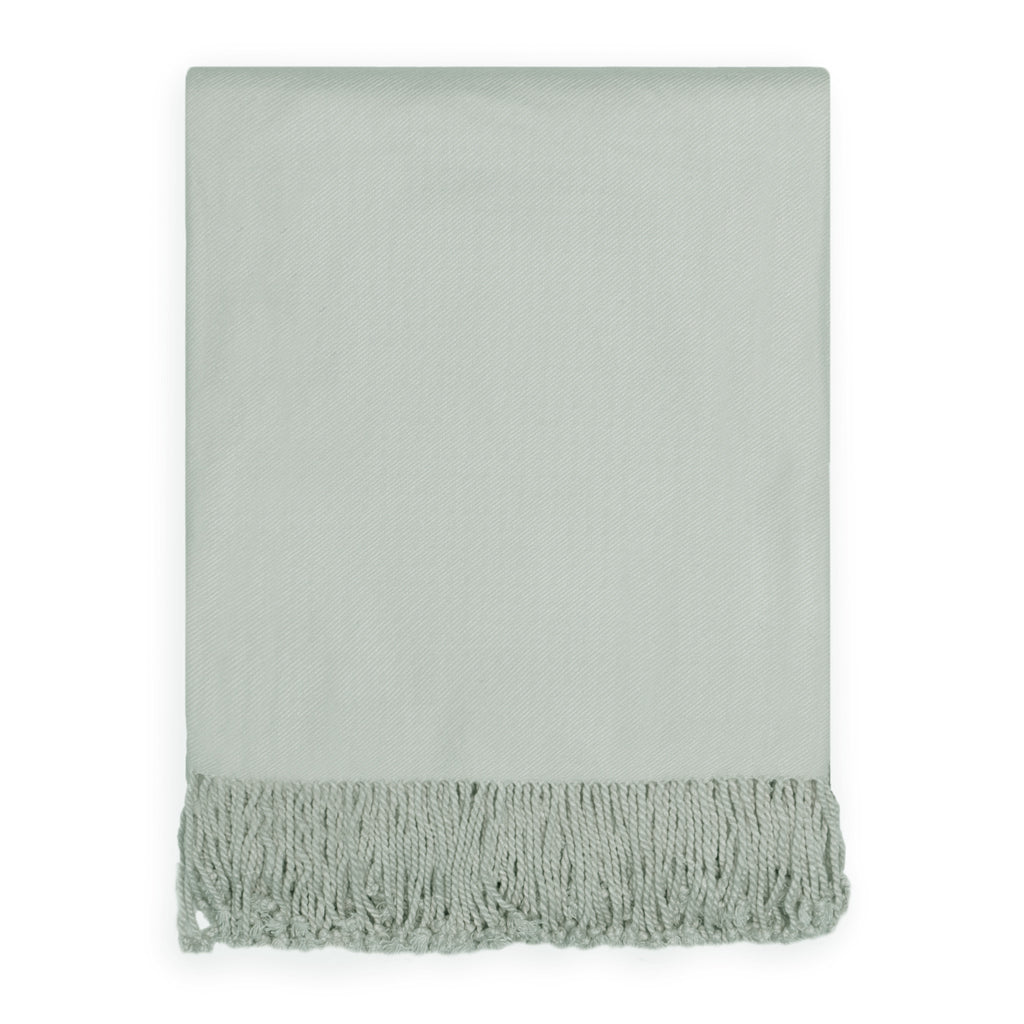 Bedroom inspiration and bedding decor | The Seafoam Green Fringed Throw Blanket Duvet Cover | Crane and Canopy