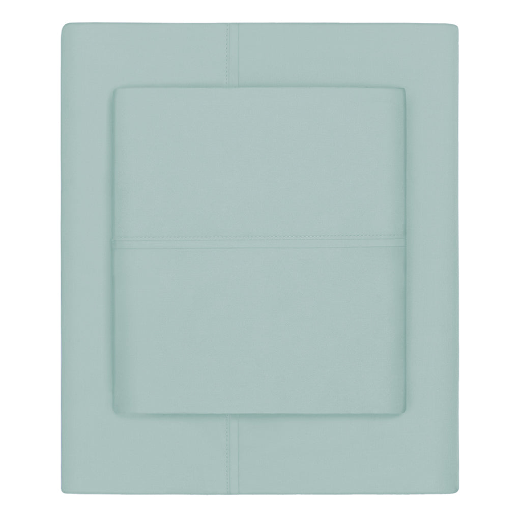 Seafoam Green 400 Thread Count Flat Sheet
