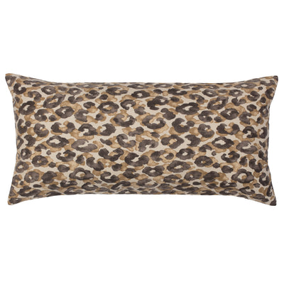 Chestnut Leopard Throw Pillow