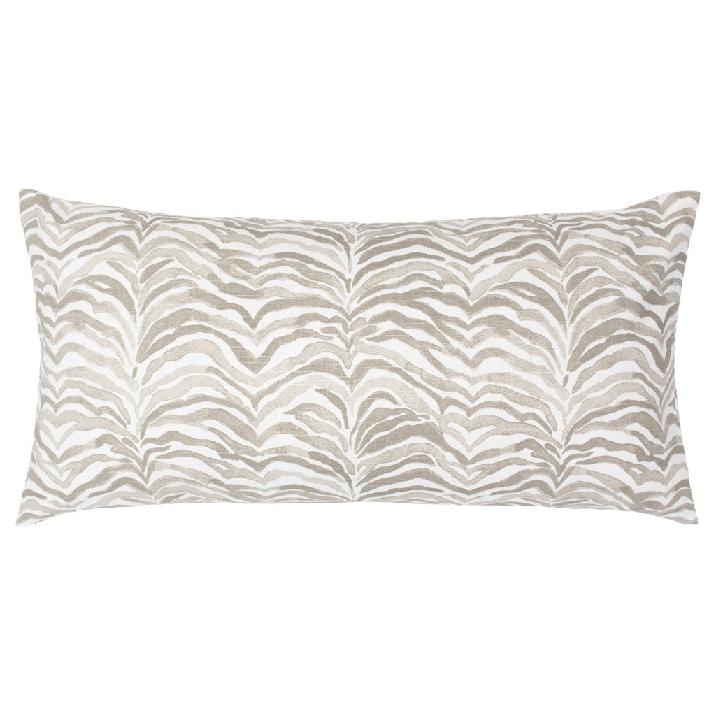The Taupe Waves Throw Pillow