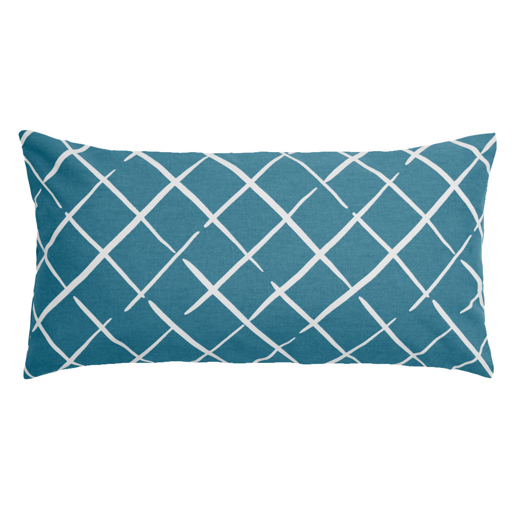 Bedroom inspiration and bedding decor | Teal Diamonds Throw Pillow Duvet Cover | Crane and Canopy
