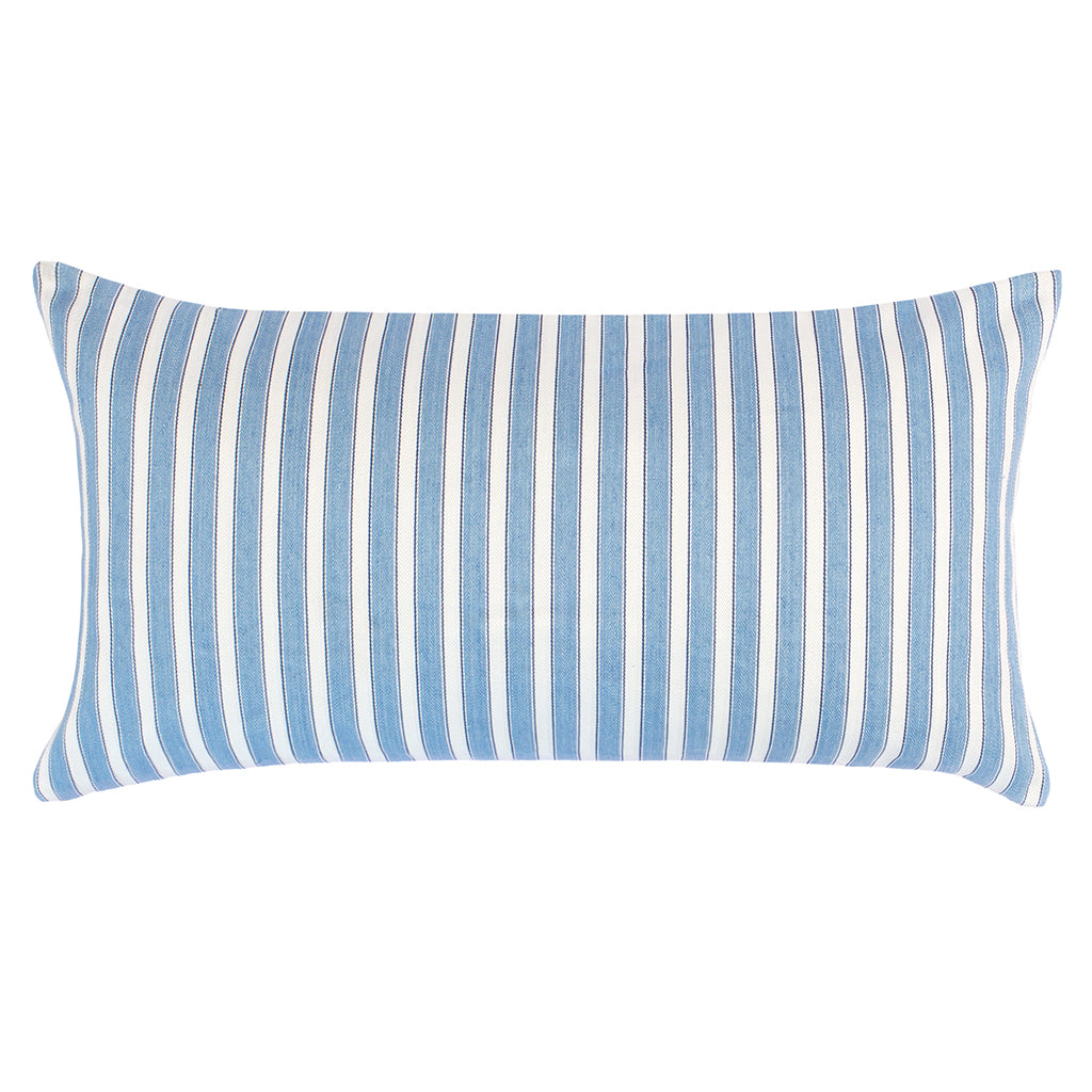 Bedroom inspiration and bedding decor | The Blue Striped Throw Pillow Duvet Cover | Crane and Canopy