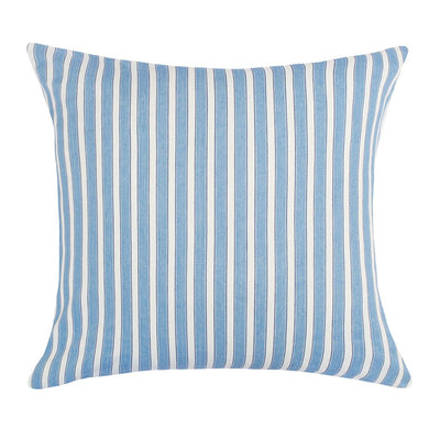 The Blue Striped Square Throw Pillow