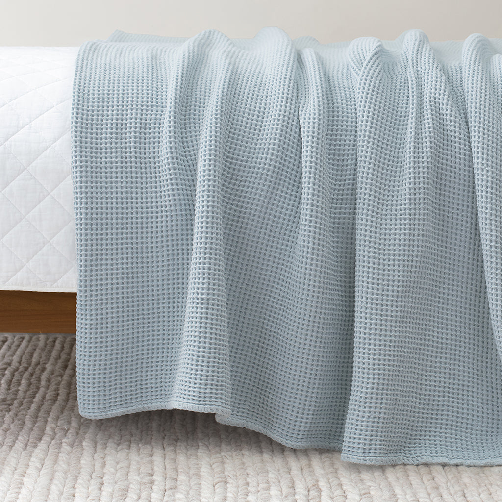 The Blue Waffle Blanket – Crane Canopy - Main Image