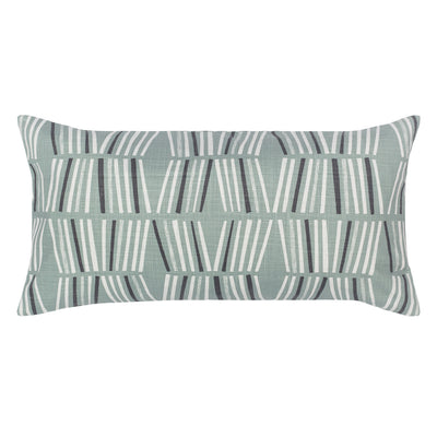 The Green Abstract Lines Throw Pillow