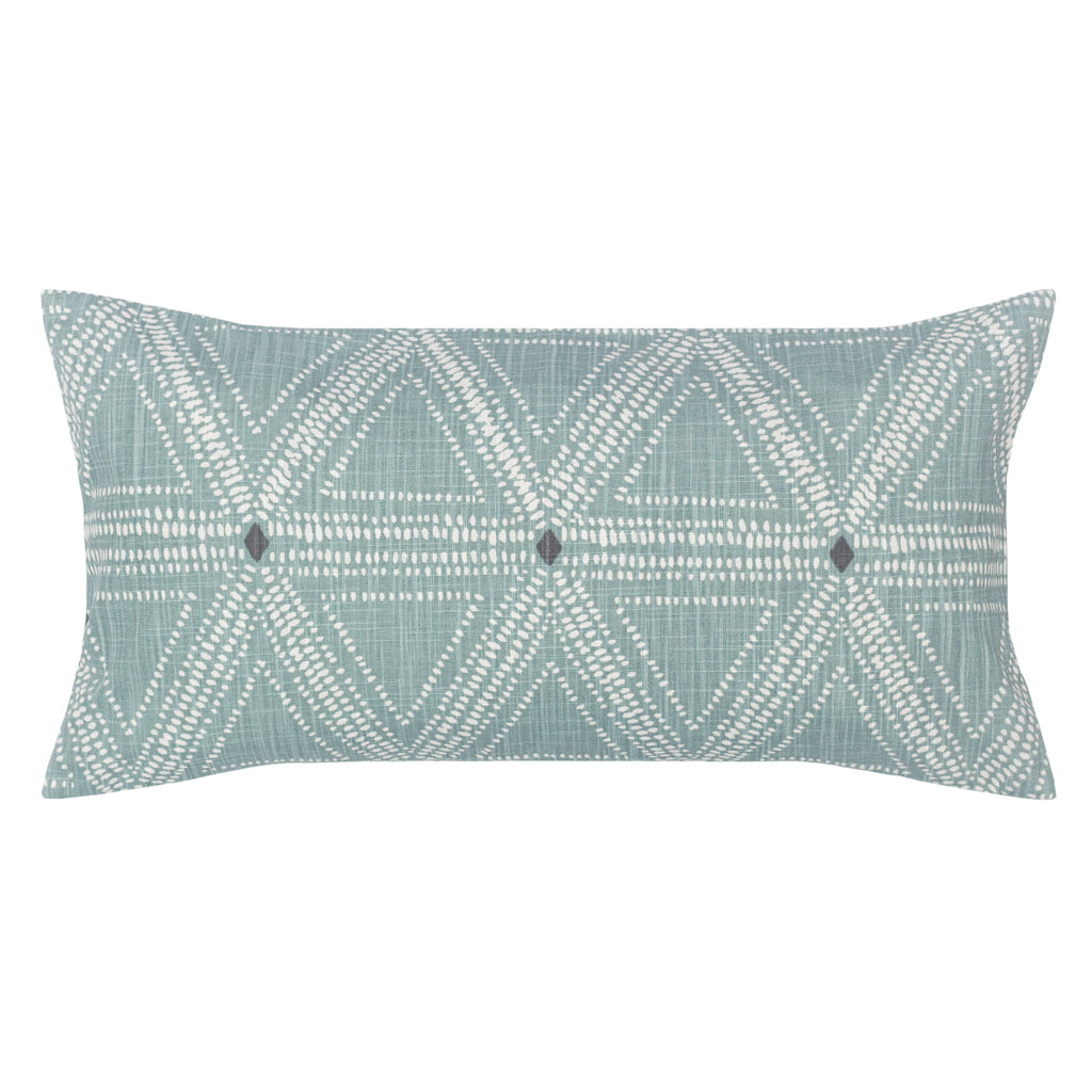The Green Modern Triangles Throw Pillow