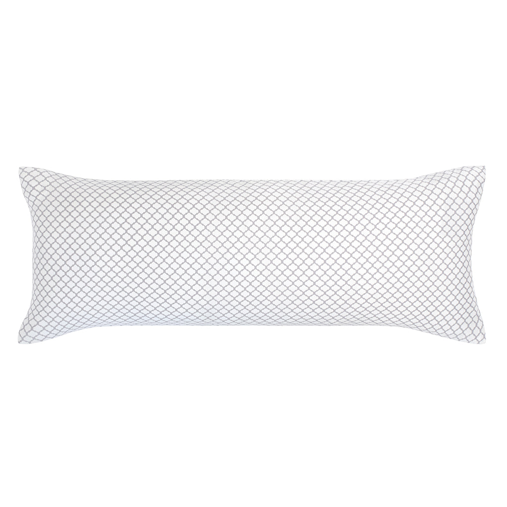 Bedroom inspiration and bedding decor | The Grey Cloud Extra Long Lumbar Throw Pillow Duvet Cover | Crane and Canopy