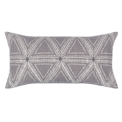 The Grey Modern Triangles Throw Pillow