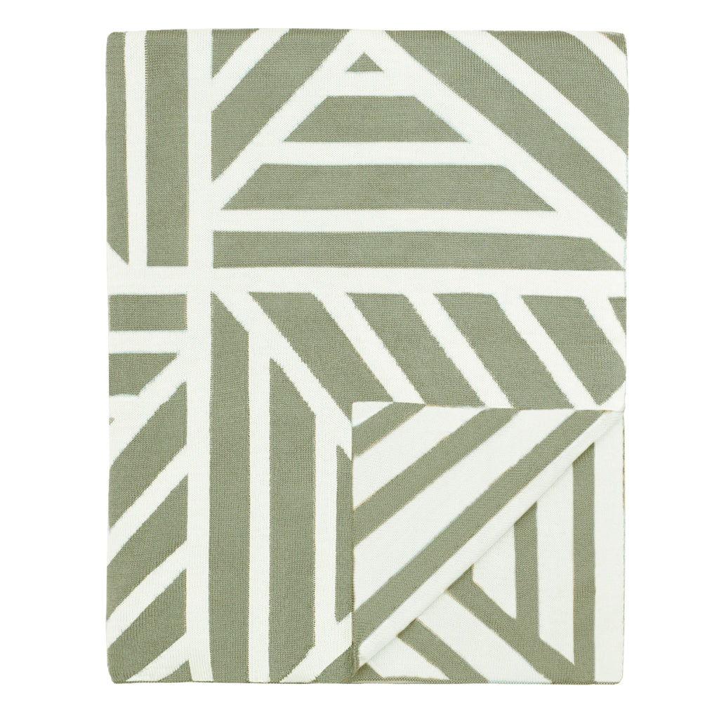 Bedroom inspiration and bedding decor | The Moss Green Maze Throw Duvet Cover | Crane and Canopy
