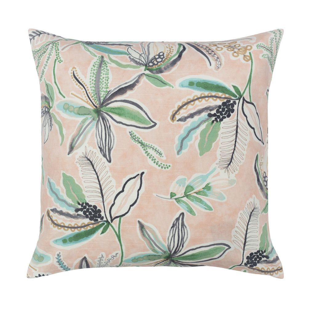 Bedroom inspiration and bedding decor | The Melon Tropics Square Throw Pillow Duvet Cover | Crane and Canopy