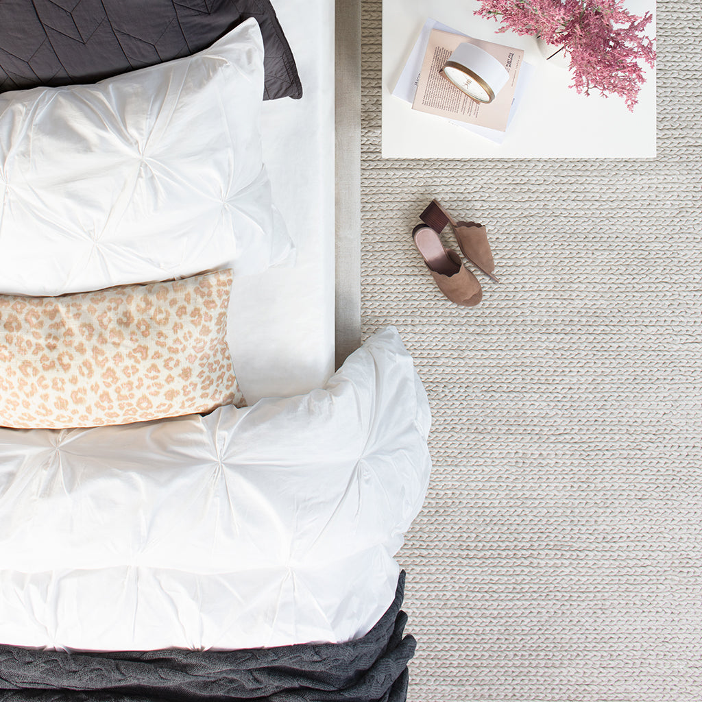 The Chevron Charcoal Grey Quilt & Sham