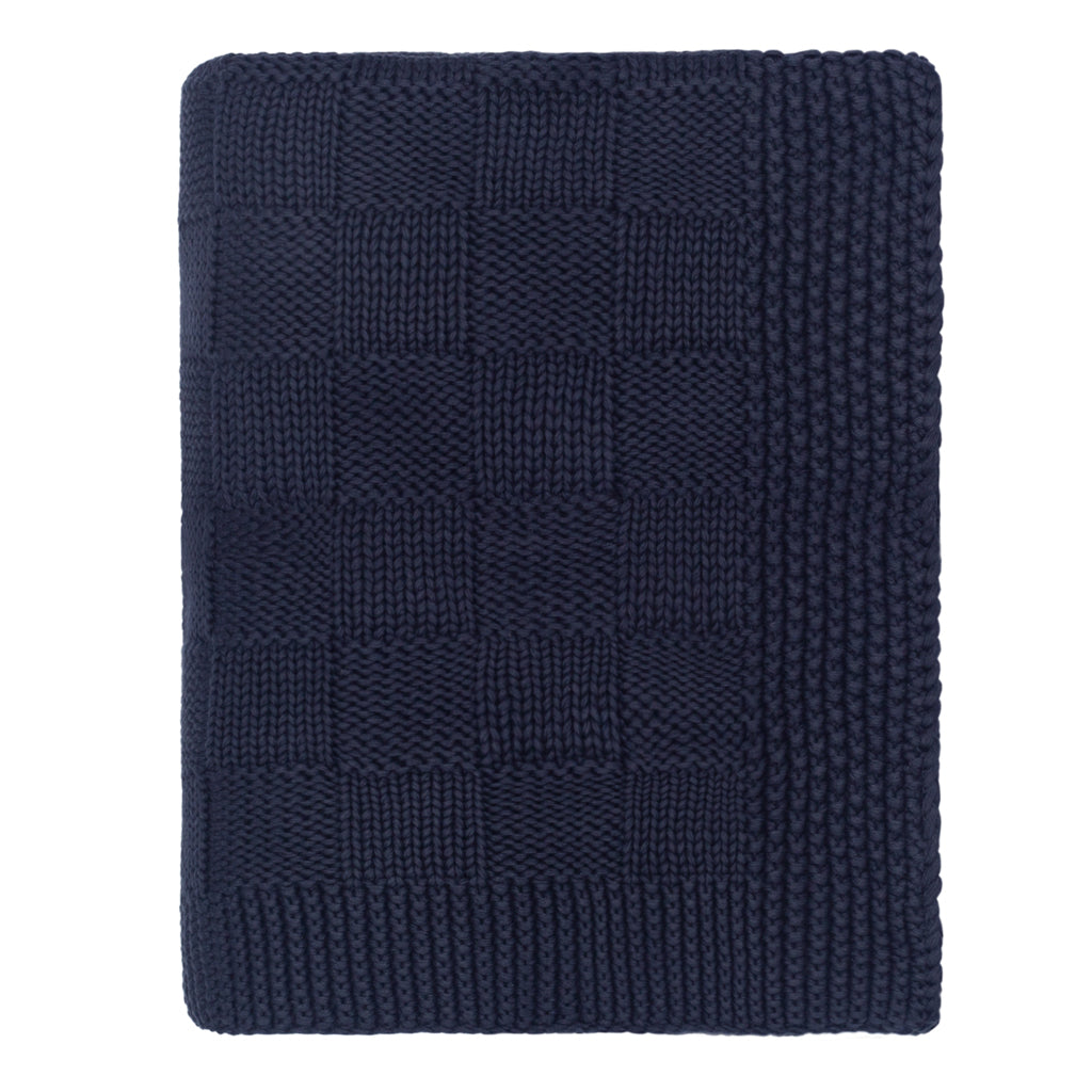 Bedroom inspiration and bedding decor | The Navy Checkered Box Throw Duvet Cover | Crane and Canopy
