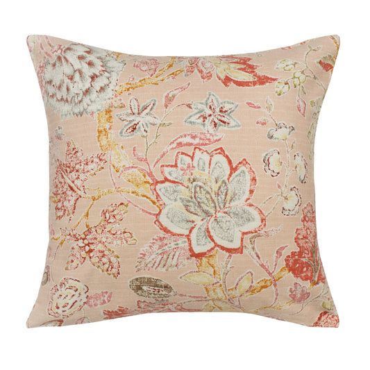 The Pink Summerdale Floral Square Throw Pillow