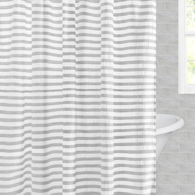The Pucker Stripes Shower Curtain
