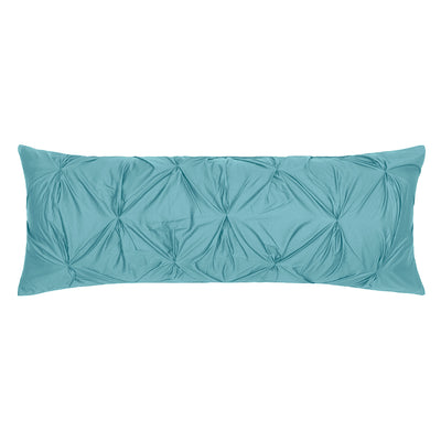 The Turquoise Pintuck Extra Long Lumbar Throw Pillow
