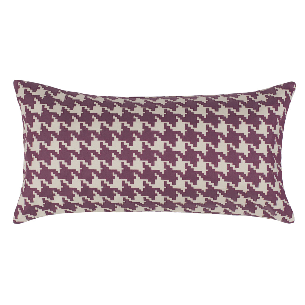 Bedroom inspiration and bedding decor | Berry Houndstooth Throw Pillow Duvet Cover | Crane and Canopy