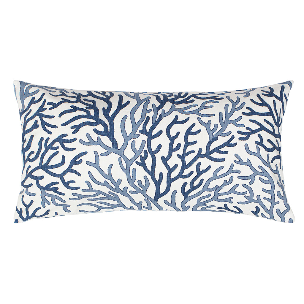 Bedroom inspiration and bedding decor | The Blue and Navy Reef Throw Pillows | Crane and Canopy